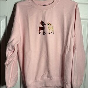 Christmas Gildan Light Pink Heavy Blend Sweatshirt
